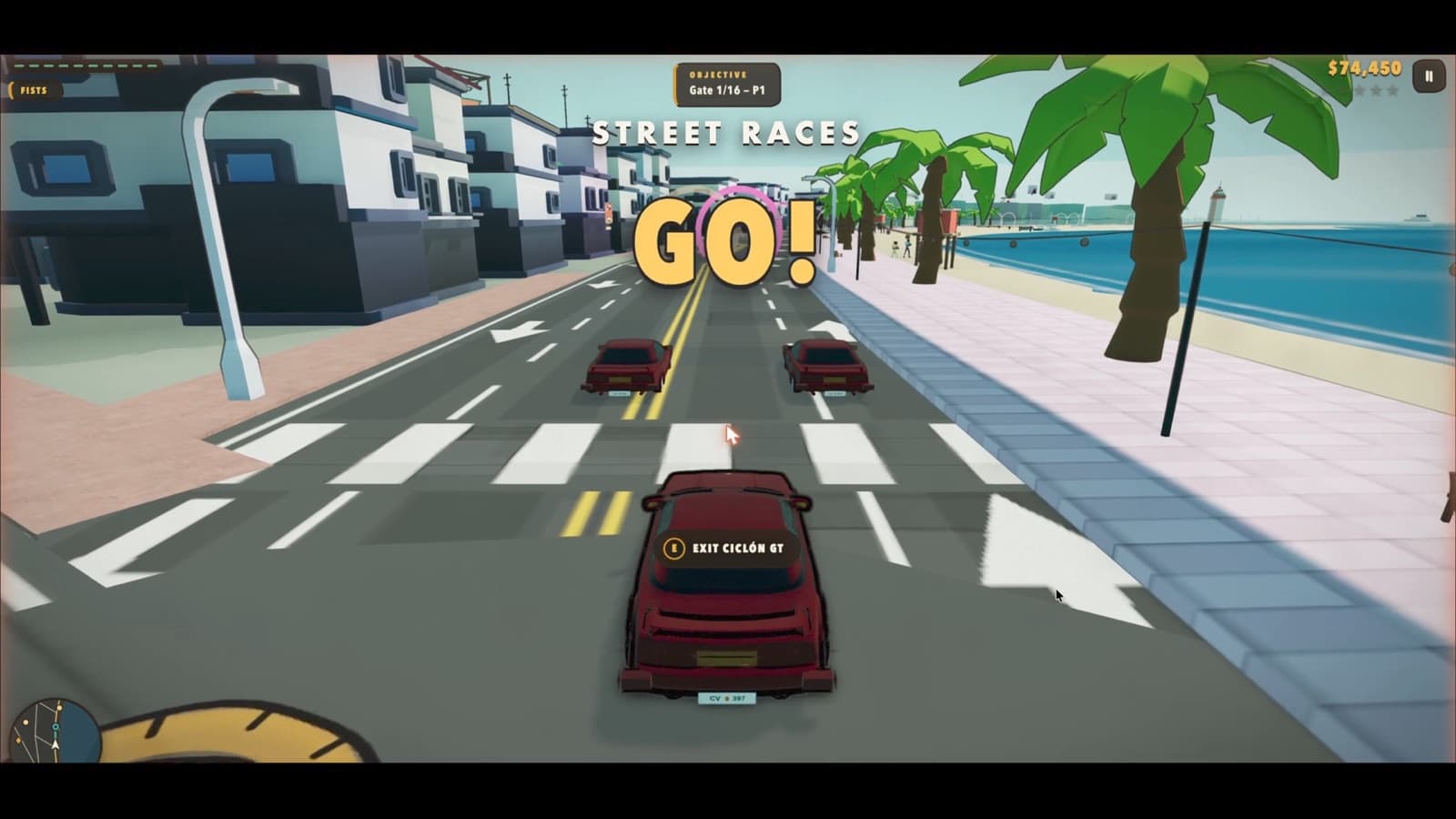 Costa Vista — street races on the beach strip