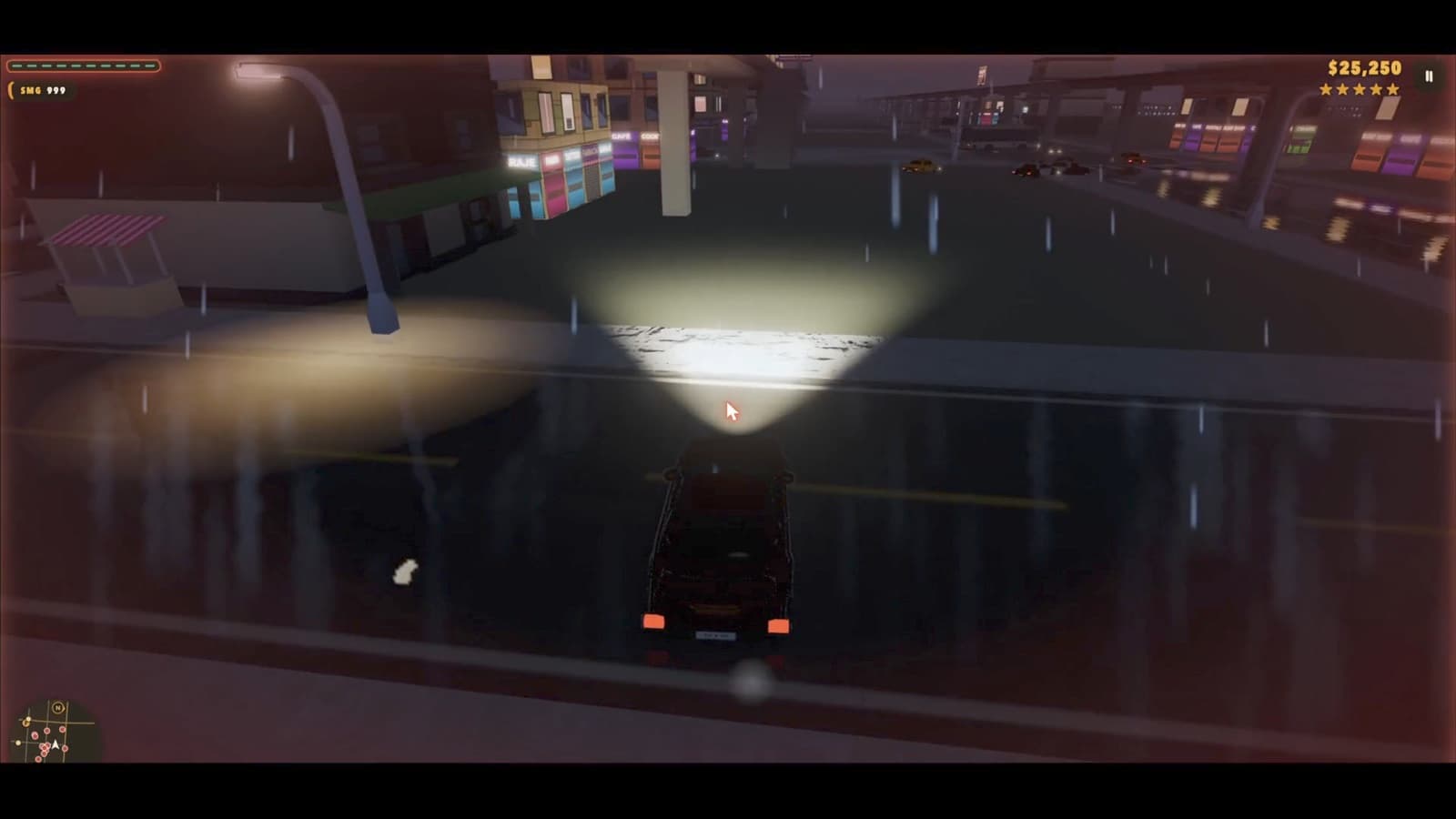 Costa Vista — neon getaway in the rain