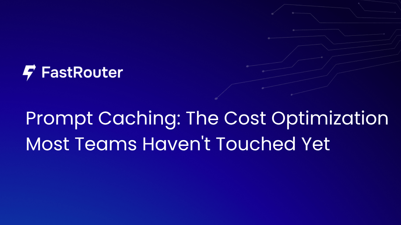 Prompt Caching: The Cost Optimization Most Teams Haven't Touched Yet