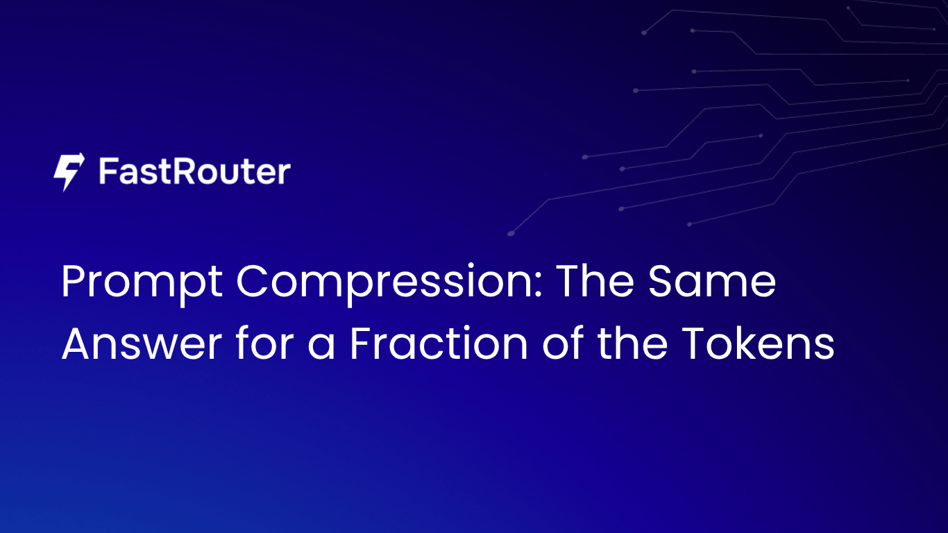 Prompt Compression: The Same Answer for a Fraction of the Tokens