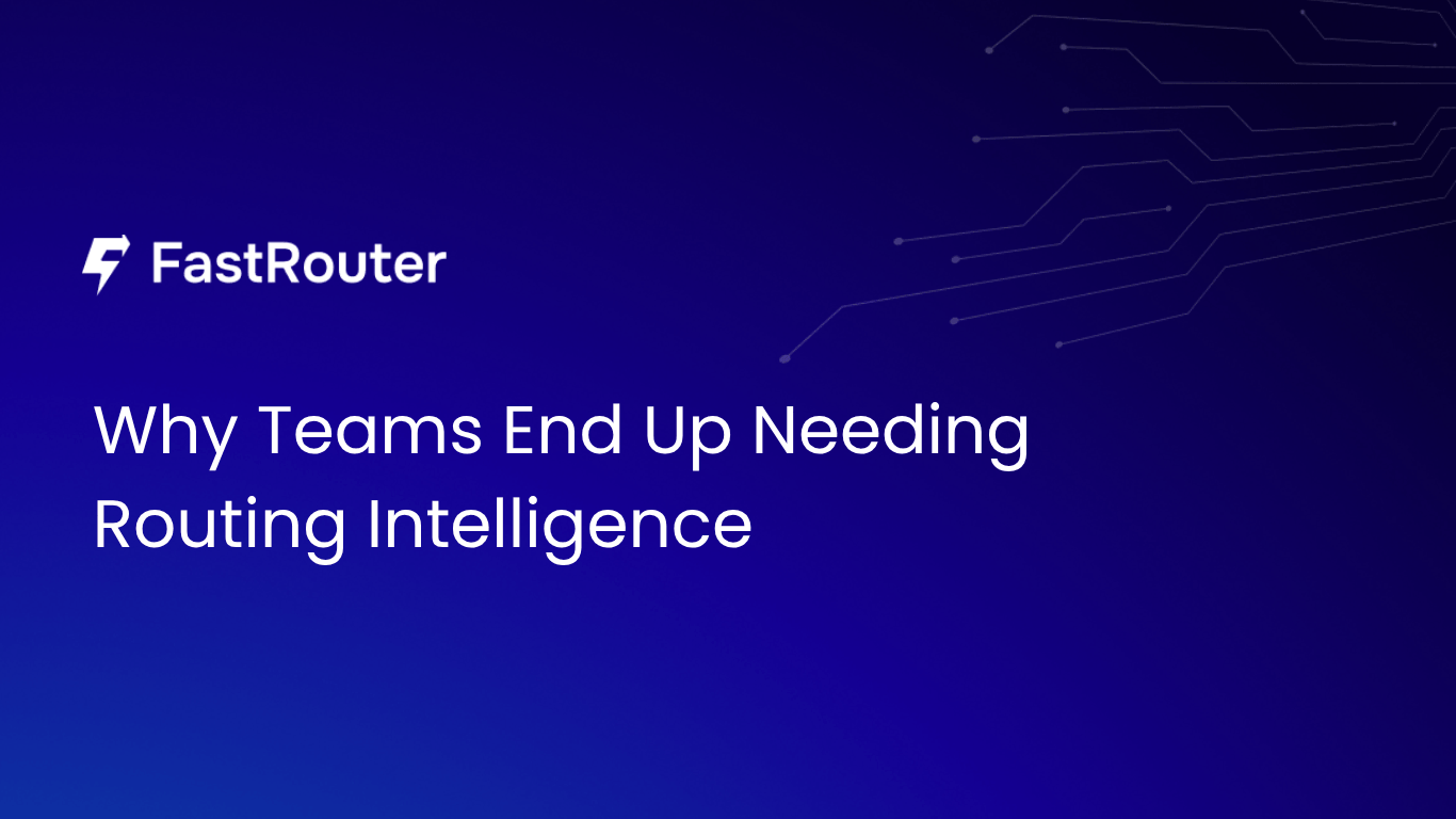 From One SDK to a Cost Problem: Why Teams End Up Needing Routing Intelligence