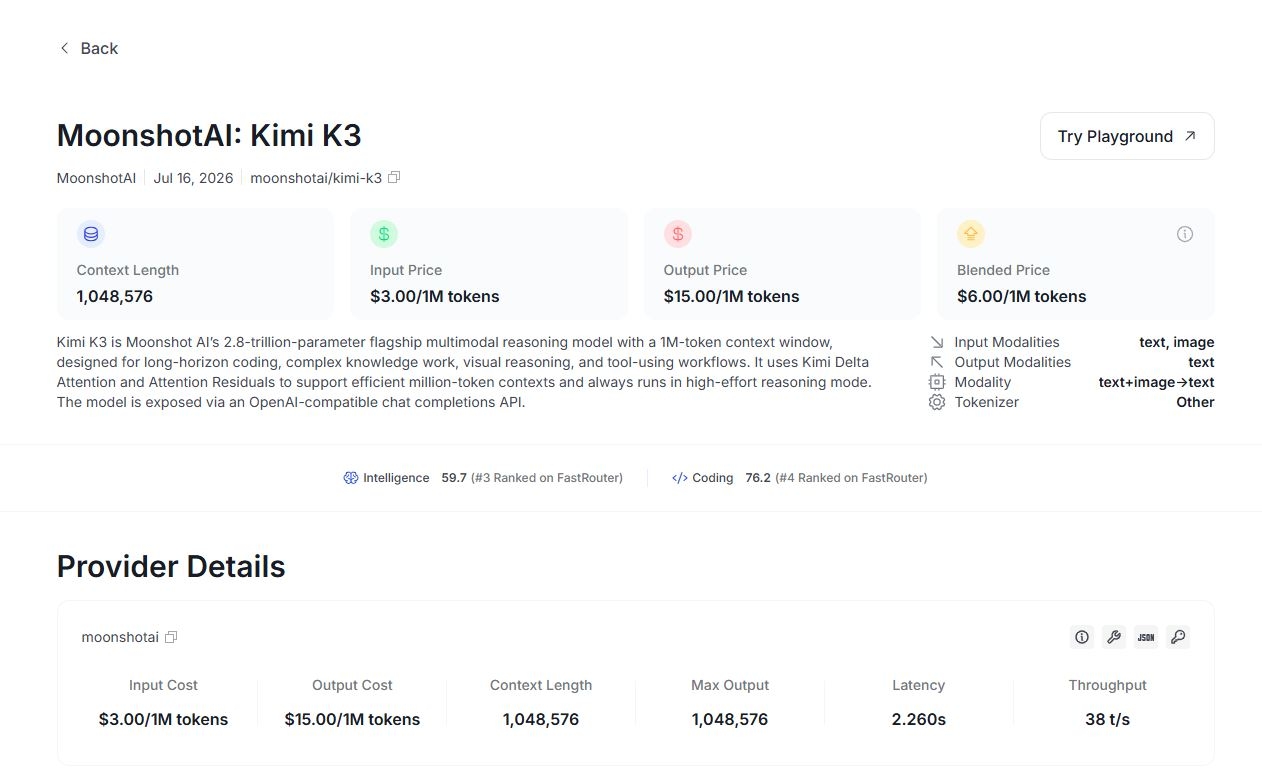 Kimi K3 Specs
