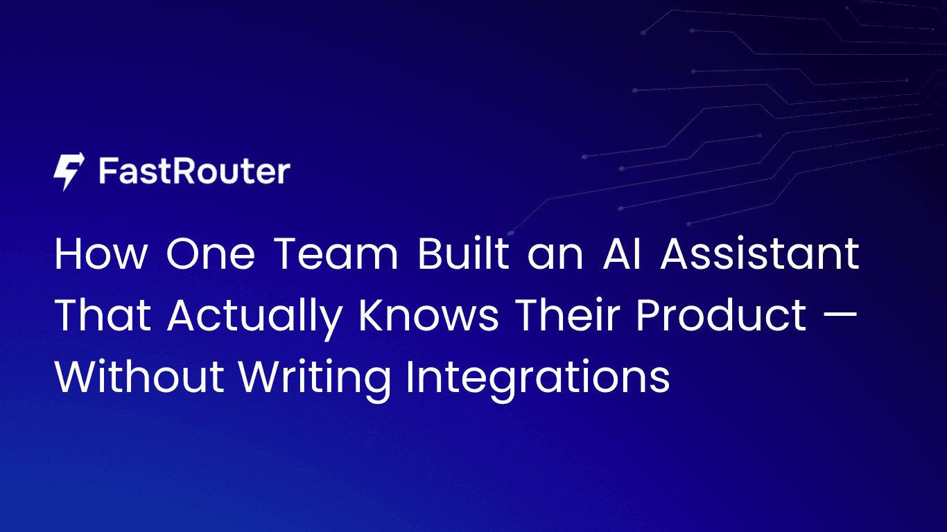 How One Team Built an AI Assistant That Actually Knows Their Product — Without Writing Integrations