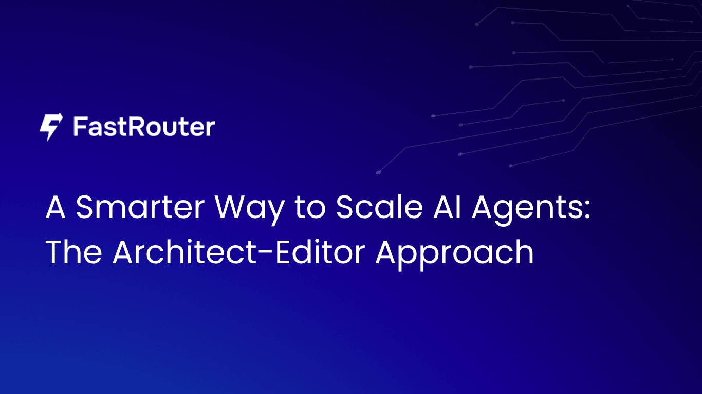 A Smarter Way to Scale AI Agents: The Architect-Editor Approach