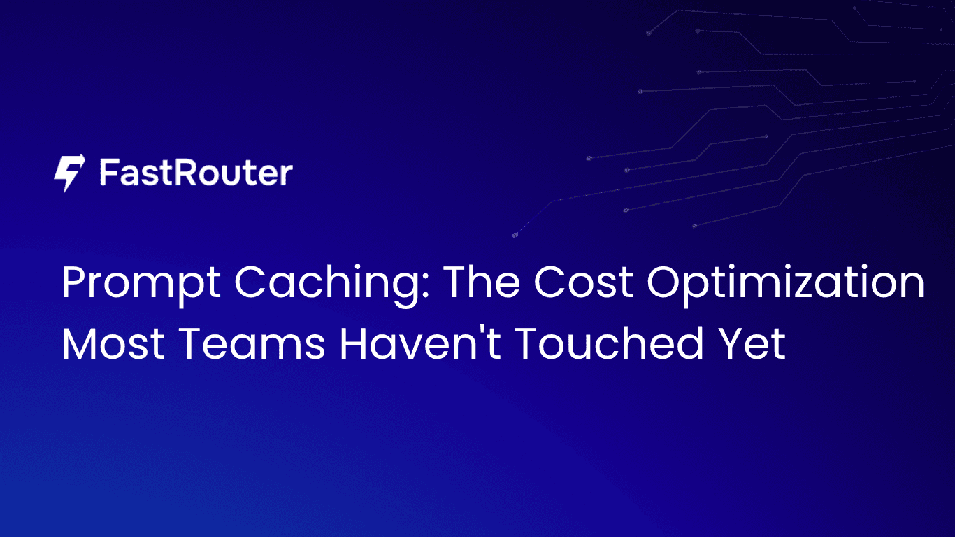 Prompt Caching: The Cost Optimization Most Teams Haven't Touched Yet
